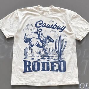 Rodeo 90S Graphic Cowboy T Shirt, Retro Western 2000S Graphic Shirt
